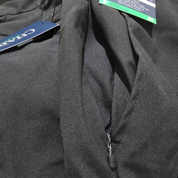 Chaps Golf Shorts Performance Flat Front Stretch 9" Inseam Men's Size 44 Black - Picture 7 of 8